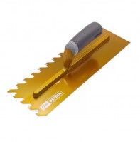 Refina 2023612R Notchtile 11\" 12m Gold Adhesive Spreading Notched Tiling Trowel